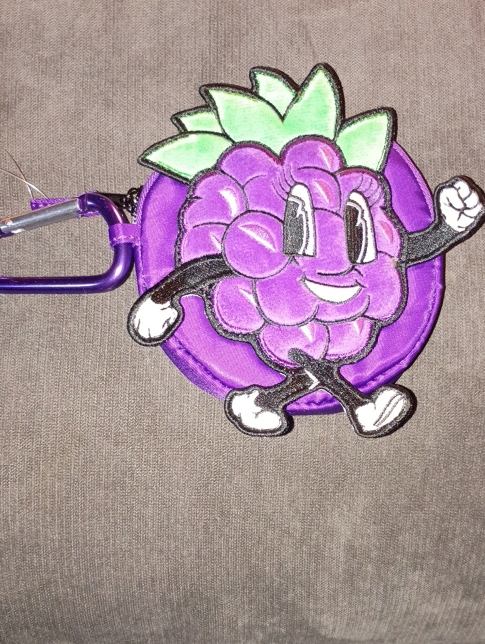 KBF Boysenberry Coin Pouch With Clip